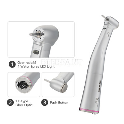 ETERFANT Dental 1:5 LED Contra Angle Increasing Handpiece Fit Electric Motor