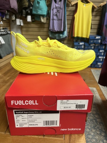 New Balance FuelCell SuperComp Elite v3 - Mujer Talla 7 - Amarillo - WRCELCP3 - Imagen 3 de 6