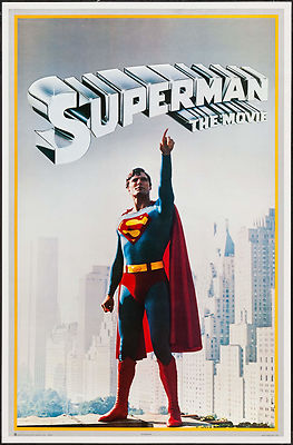 激レア】Superman The Movie 当時物ポスター｜ヴィンテージ Superman