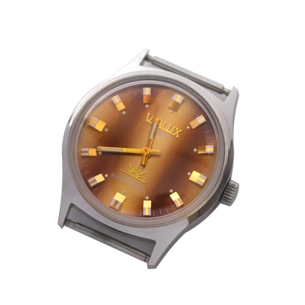 VIALUX Vintage Swiss Manual Watch - Stainless Steel Case – Without