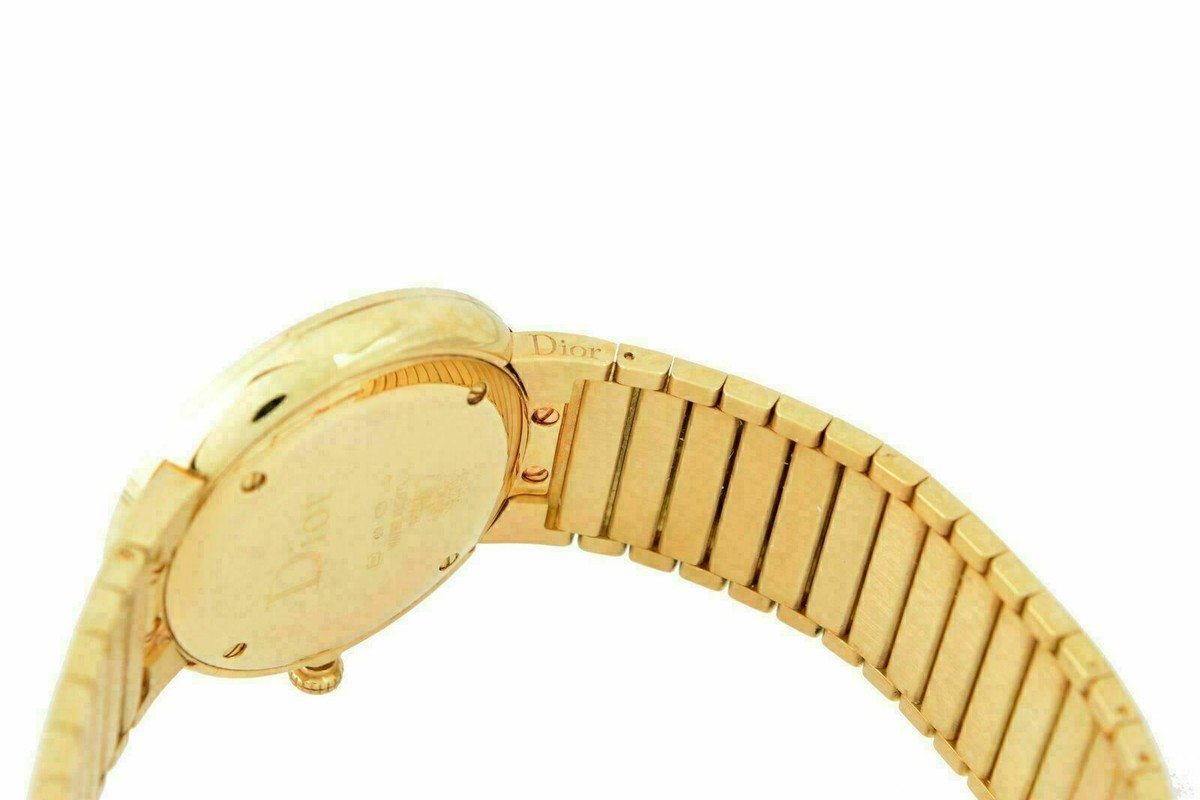 Christian Dior La D De Dior Dark Malachite Dial Solid Swiss Gold