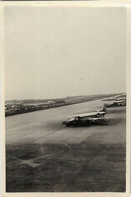  ALTES FOTO - VINTAGE SNAPSHOT - FLUGZEUG FLUGHAFEN ORLY ARMAC - AIRPORT PLANE