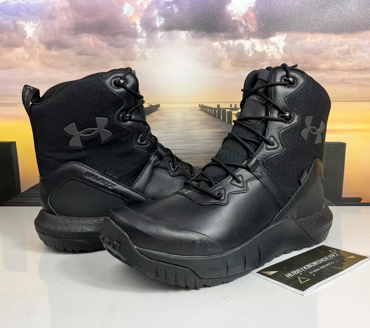 Under Armour UA Micro G Valsetz 8 Stormproof Black Tactical Boots Men’s  Size 13