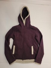 Kuhl Fleece Hooded Jacket Girls Large Apres 4909 Fleece Zip Hoodie Sweater