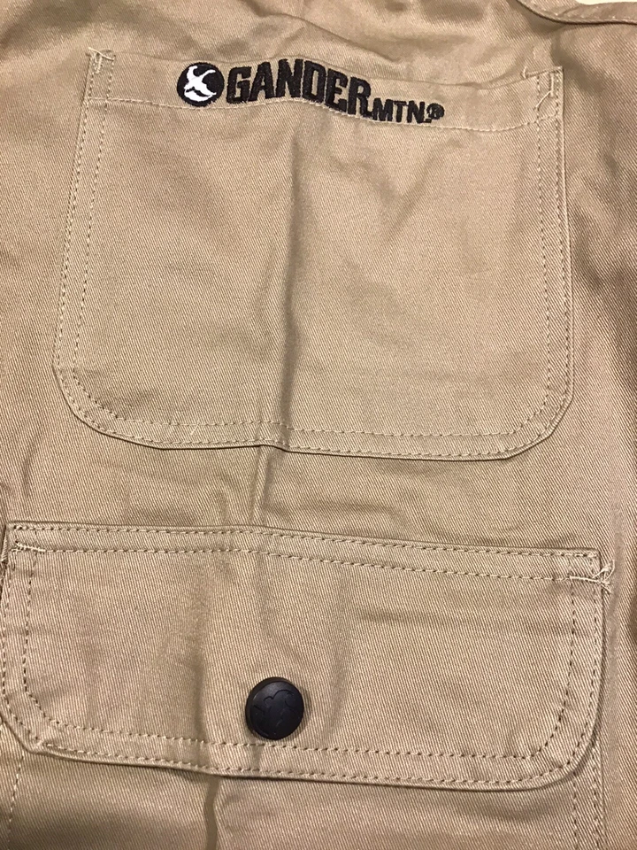 Gander Mountain Mens medium Zip Up Fishing Hunting Guide Vest Jacket Orange NEW - Image 3 of 4