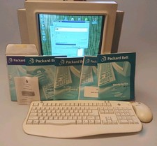Packard Bell Multimedia D1000 97-01 PC, Windows 95, Monitor W/Speakers, Mouse