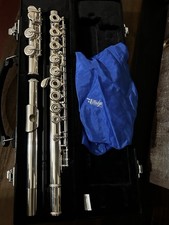 Yamaha YFL-282 Open Hole Flute Musical Instrument with Hard Case