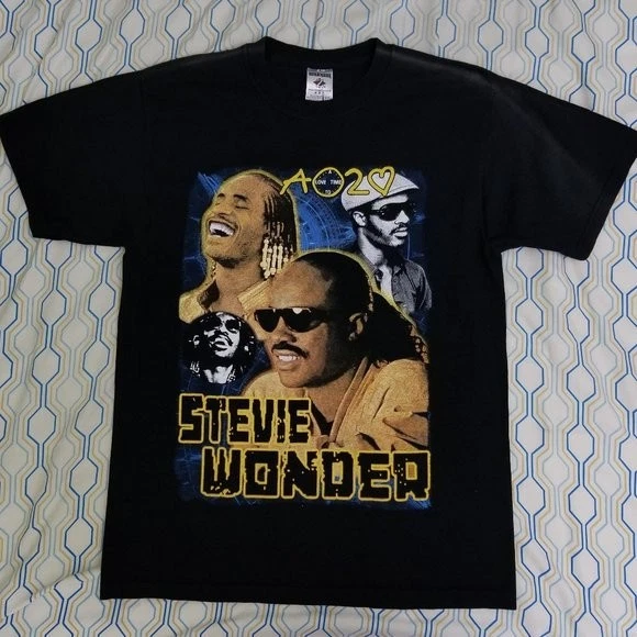 Preços baixos em Camisa de Stevie Wonder em camisetas masculinas