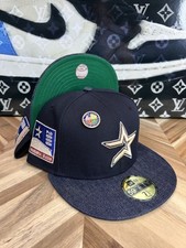 New Era Polo Ralph Lauren Bear Houston Astros Denim With Pin Southside 7 1/2