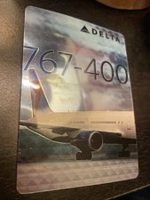 Delta Air Lines Pilot Trading Card 2016 Boeing 767-400ER Card 51