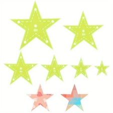 1set 6pcs 6 Sizes Transparent Acrylic Rhinestone Template for Rhinestone