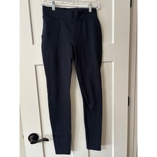 Quince Ultra-Stretch Ponte Skinny Pants Navy Blue Small Pull On Work Trousers