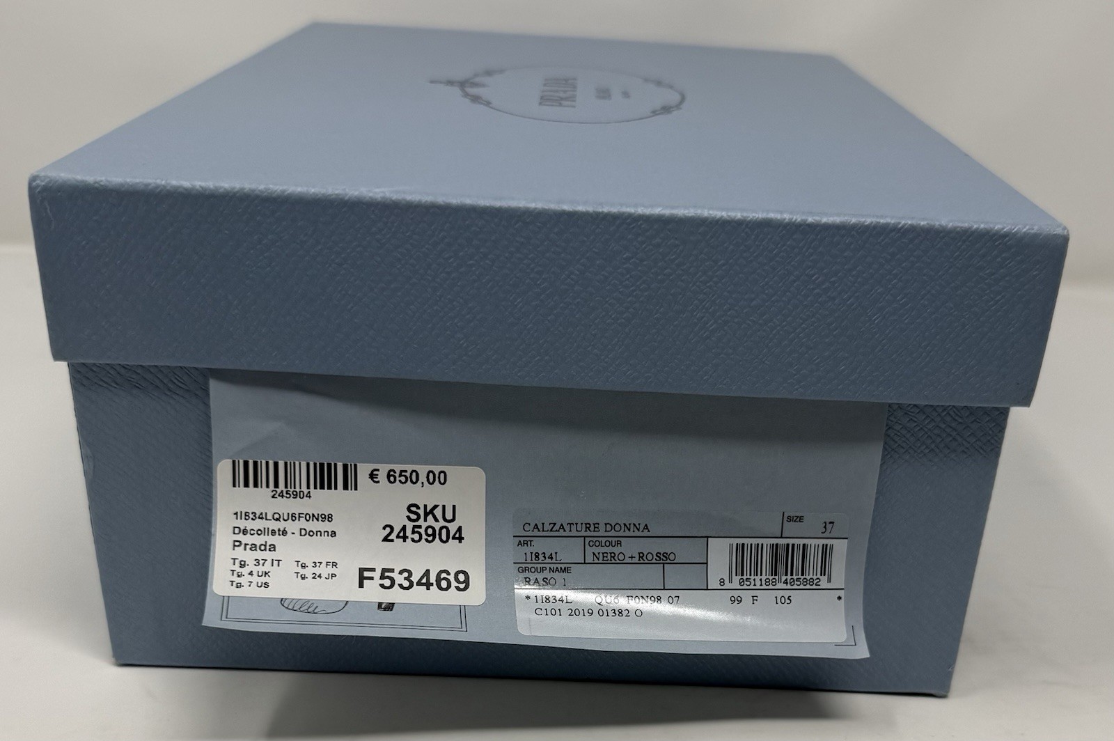 Prada Lighting Bolt Black Satin Pumps W Red Lighting-bolt Heel Size Eu 37 thumbnail 21