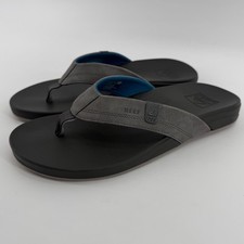Reef Cushion Spring Mens Flip Flop Sandals Grey Blue Size 9
