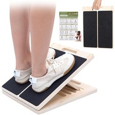 Slant Board for Calf Stretching, 5 Angle Portable Adjustable Calf Wooden