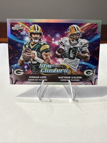 2025 Topps Chrome Cosmic Jordan Love Matthew Golden Star Clusters #SC-10 Packers
