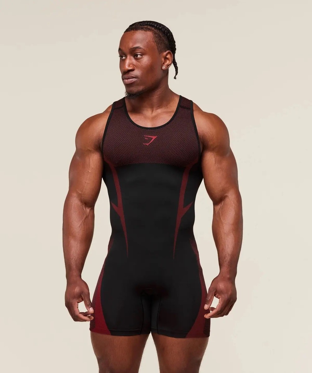 Gymshark Onyx 5.0 Seamless Singlet Black/Carmine Red Medium | eBay