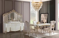 Esszimmer Set Essgruppe Esstisch Mit 6X StüHle Modernen 8Tlg Garnitur