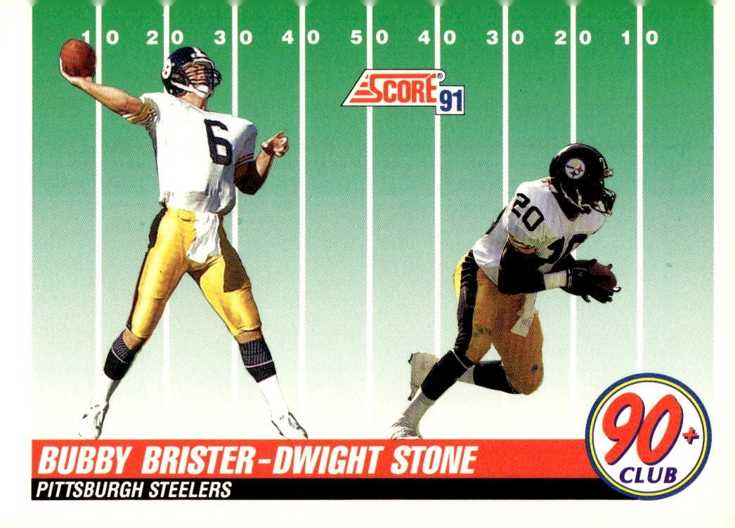 1991 Score #325 Bubby Brister / Dwight Stone 90PC,