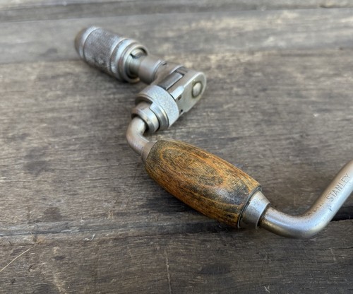 Vintage Rare Stanley No 73 Ratchet 5” Sweep Hand Brace Hand Drill Auger Old Tool - Picture 7 of 15