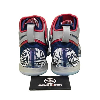 Size 10.5 - Nike LeBron 17 EP LeBron 4 Cold Blue Graffiti for sale