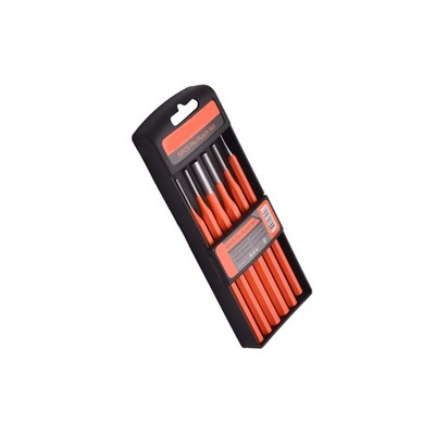 Edward Tools 6 Piece Pin Punch Set for Gunsmith, Mechanic, Metal Stamping -...