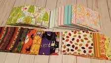Lot 25 Fat Quarters Halloween Fabric Baby Fabric Fall Fabric Cotton Fabric