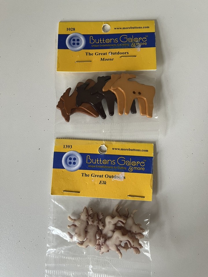 5 Packets Buttons Galore Dress It Up Buttons Craft Embellishment New ...