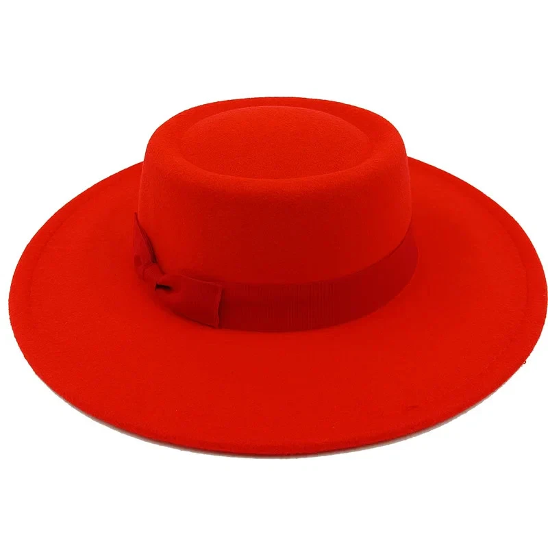 Sombrero Elevado Top Fedora Hat 2023 Nuevo Sombrero Fedora Europeo y Americano Jazz Foto 2 de 4