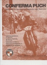 advertising Pubblicità-MOTO PUCH RACING MOTOR 1973 REGOLARITA EPOCA, ENDURO