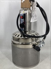 Tête de brûleur extérieur en acier inoxydable argenté composant équipement de chauffage