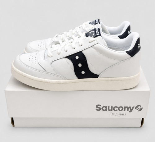 Saucony Jazz Court Inspired Lace Up Trainer White Navy