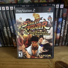 Street Fighter Anniversary Collection - (Sony PlayStation 2) Complete, Tested