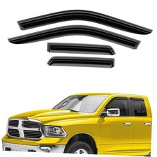 Extra Durable Window Deflectors Tape-On Window Visors Rain For Dodge RAM 09-18