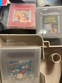 huge Game Boy lot 3 consoles 3 Nintendo brand hard cases 12 games cord ALL WORK!