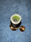 Vintage Italian Leather Wrapped Glass Decanter Wine Bottle about 1930 — photo 2