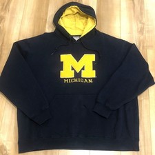 Foot locker University Of Michigan Wolverine NCAA Mens 2XL Pullover Hoodie -0143