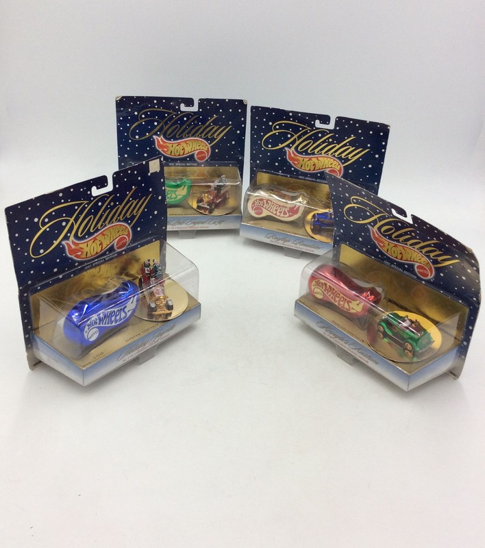 Hot Wheels Holiday 1997 Special Edition Kringle's Kustom Set of 4 MOC