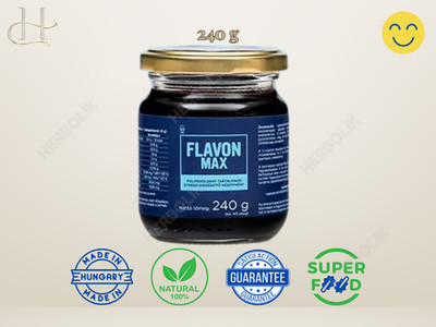 Flavon Max 240g Antioxidantien für Vitalität Fokus Immun Gesundheit Vegan Natur Marmelade