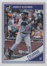 2018 Donruss Variations Stat Line Career /305 Charlie Blackmon (Uniform #42) 1d4