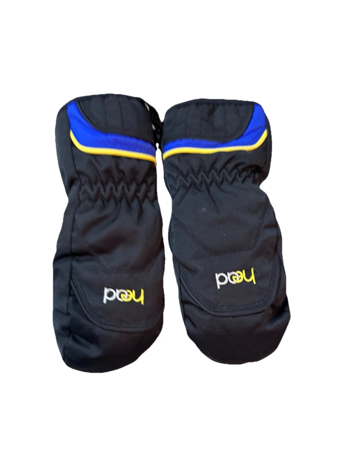 Head KIDS YOUTH Winter Ski Gloves Black Zippered Sides Very Soft Lining XS