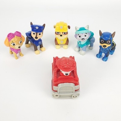 Lot Of 6 Paw Patrol Cartoon Collectible Figures