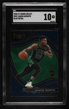 2020-21 Panini Select Courtside Retail Blue Aaron Nesmith #287 SGC 10 GEM h2o