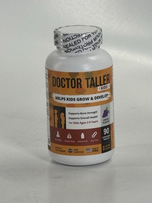 Doctor Taller Kids Helps Kids Grow & Develop Grape Flavor | 90 Chewable Tablets