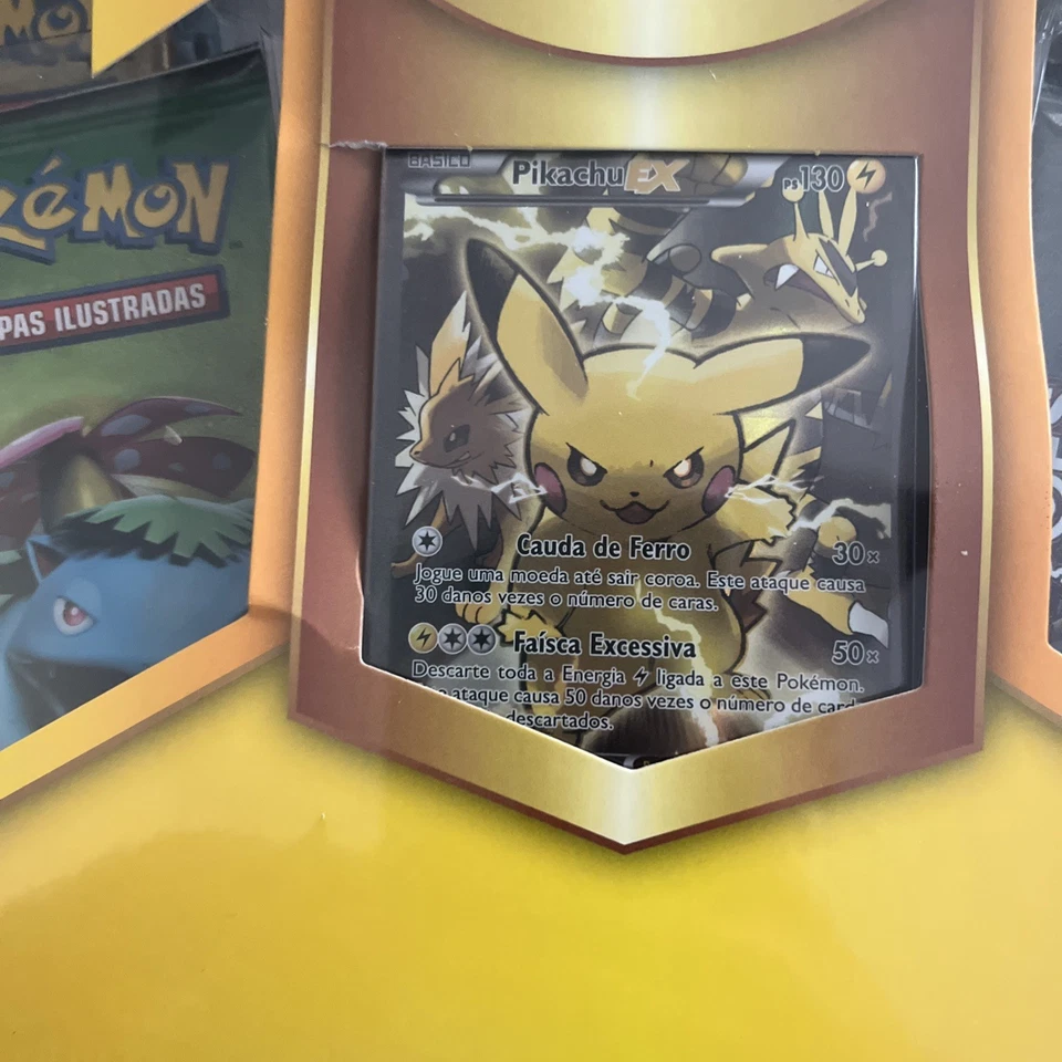 Brazil Pokemon Pikachu EX Red Blue Collection PORTUGUESE Generations Box Sealed - Image 2 of 4