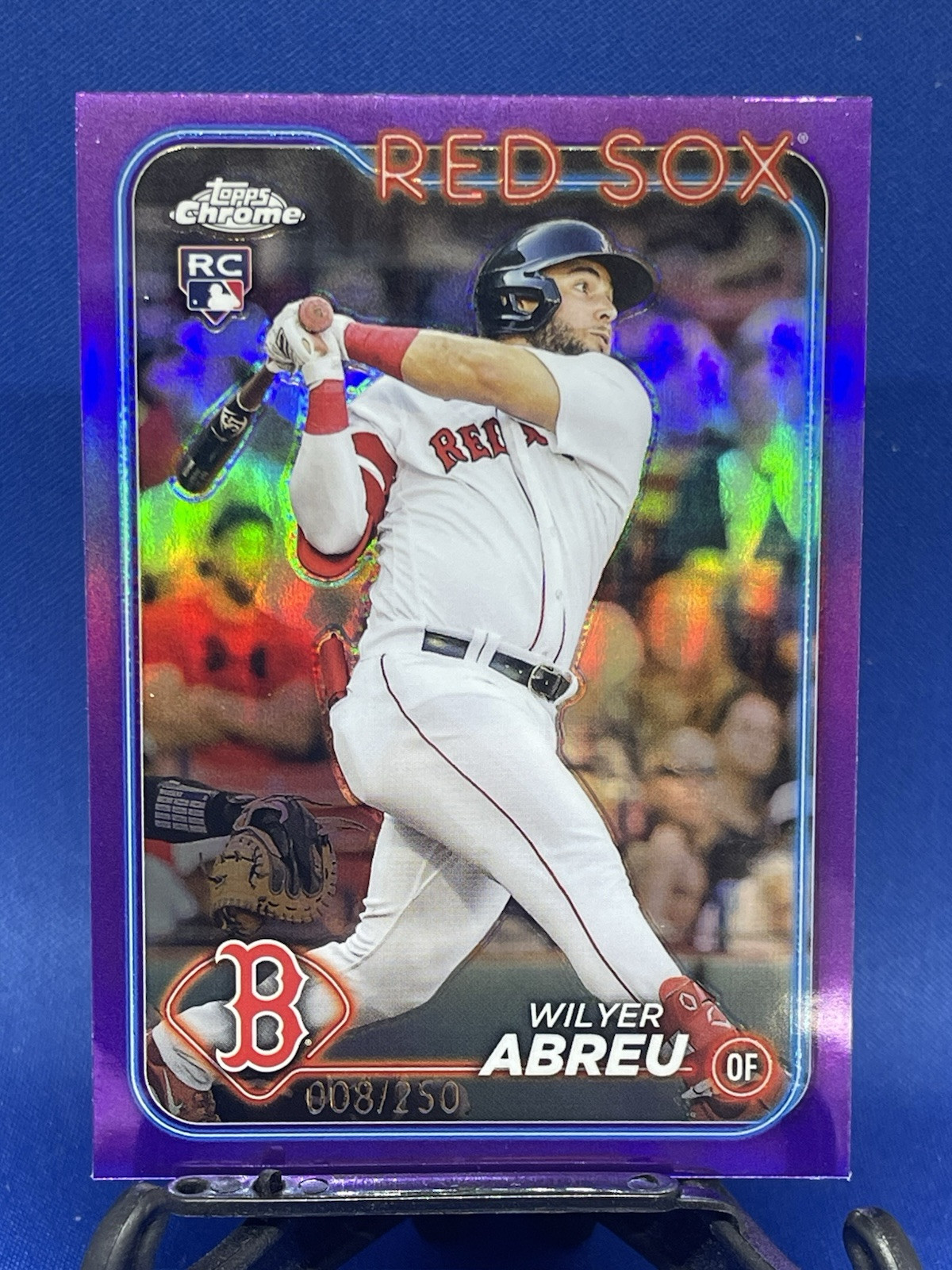 2024 Topps Chrome Wilyer Abreu #165 Purple refractor 8/250