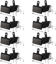 BBTO 8 Pairs Bike Brake Pads Compatible with Trp Copper Semi Metallic, Black 