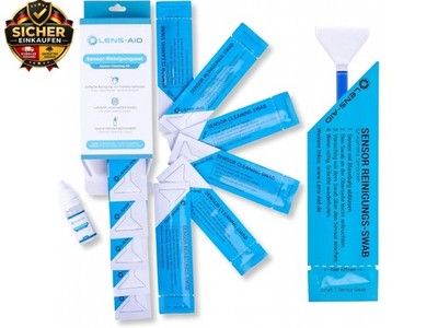 Lens-Aid Sensor Reinigungsset APS-C Kameras | Cleaning Kit mit 12x 16mm Swabs