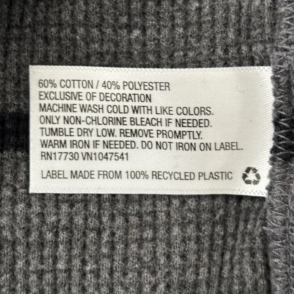 Merona Mens Thermal Waffle Weave Henley XL Casual Gorpcore Preppy Rugged - Image 4 of 4