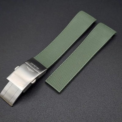 Rubber Strap for Longines Hydroconquest Rubber Strap L3 Watch Band 21mm